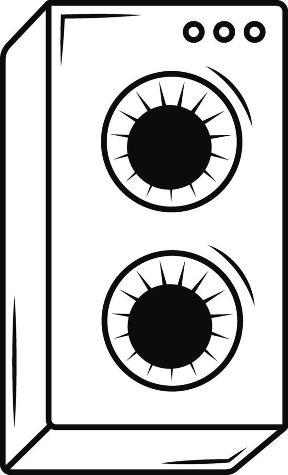 Podcast Doodle Illustration. Podcast Element. vector