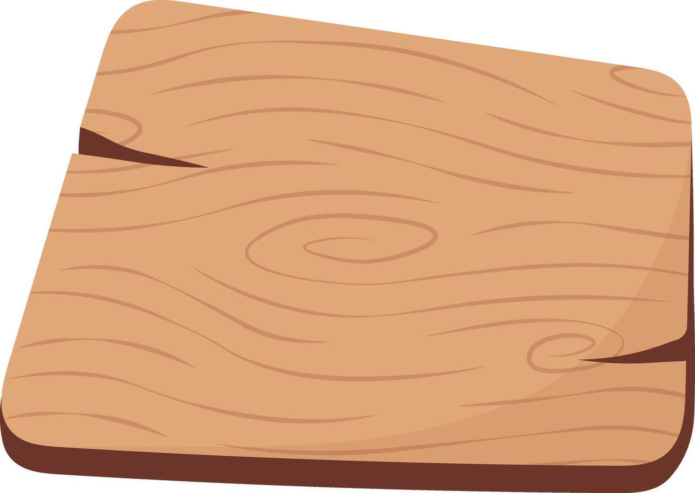 Wooden Sign Board Illustration on White Background vector