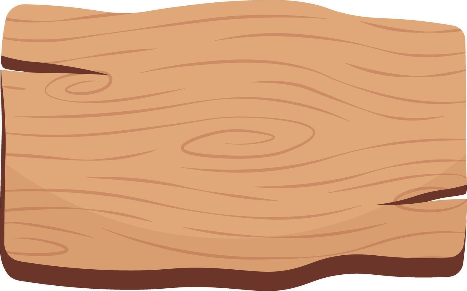 Wooden Sign Board Illustration Isolated on White Background vector