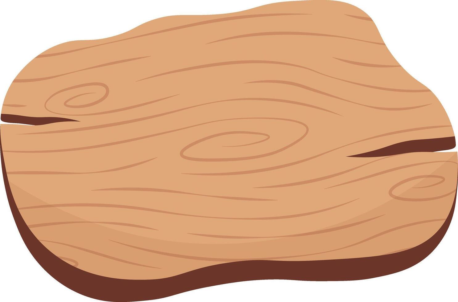 Wooden Sign Board Illustration in Cartoon Style vector