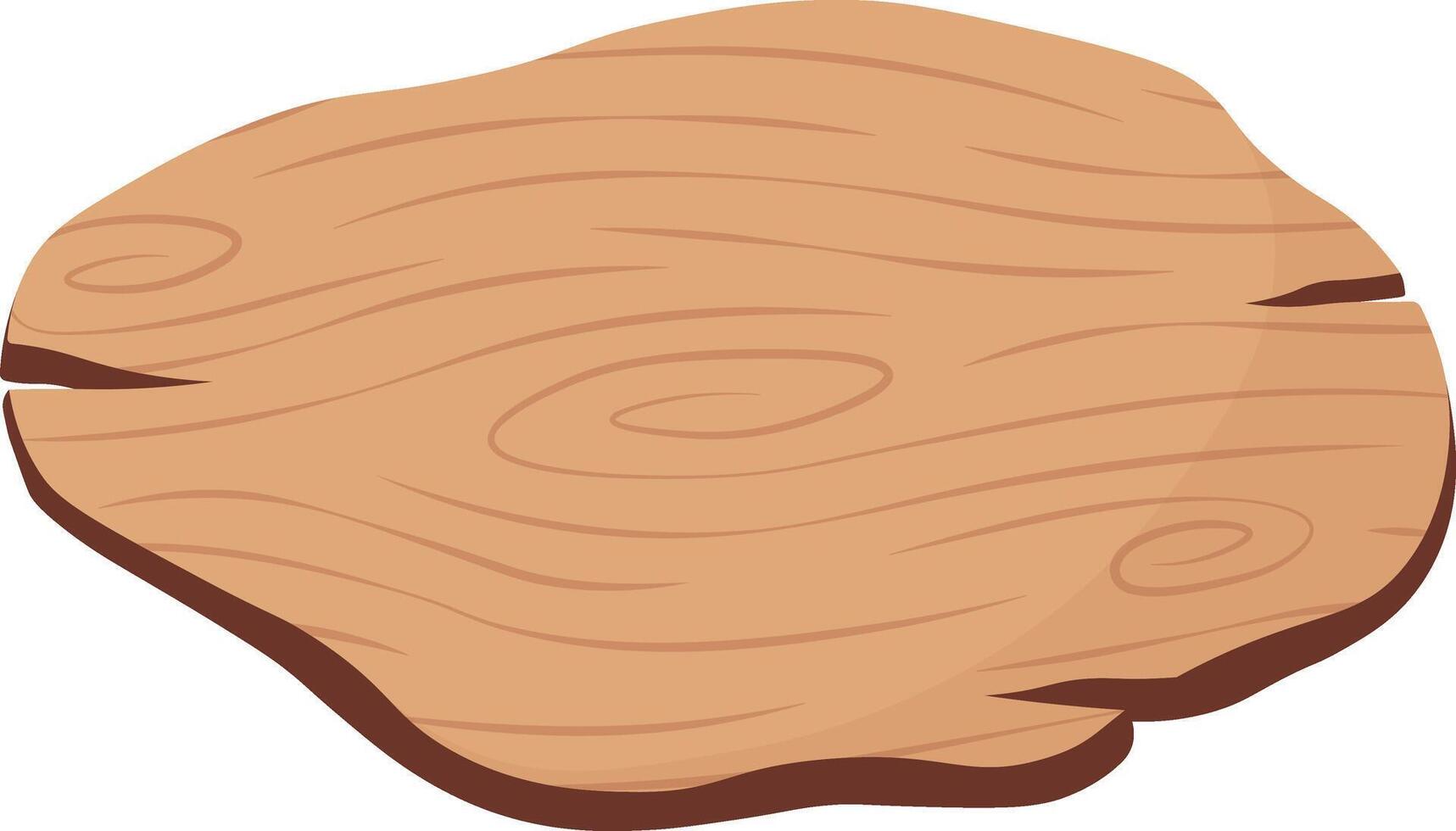 Wooden Sign Board Illustration with Cartoon Style vector