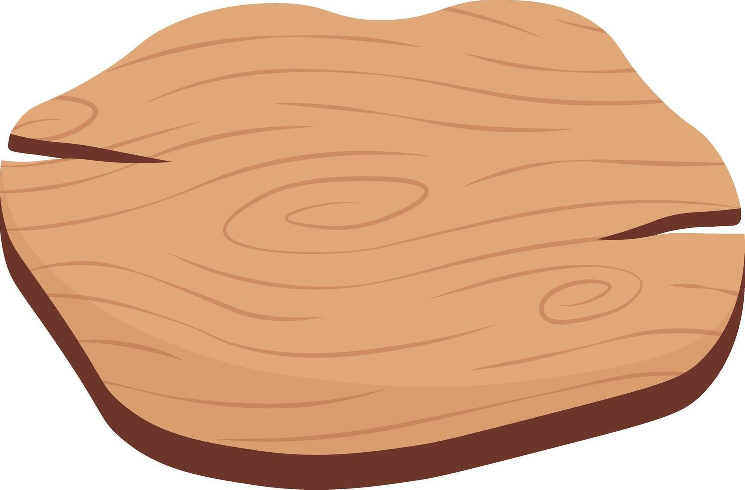 Wooden Sign Board Illustration with Cartoon Style. vector
