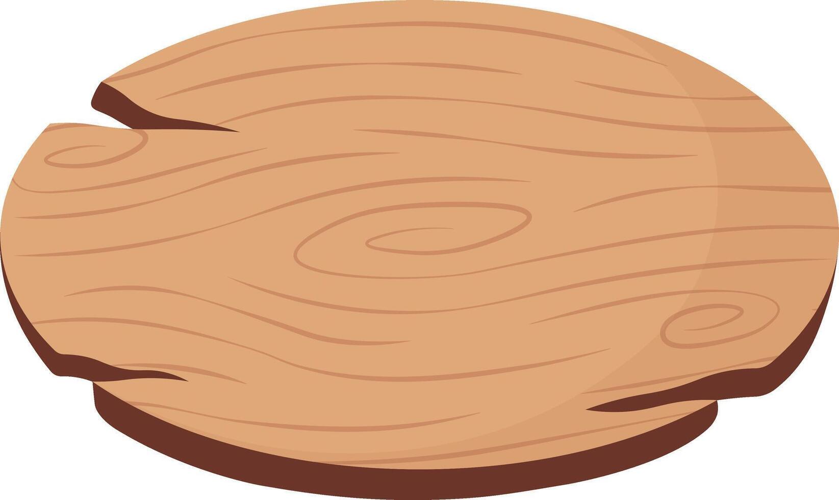 Wooden Sign Board Illustration with Cartoon Style. Isolated on White Background vector