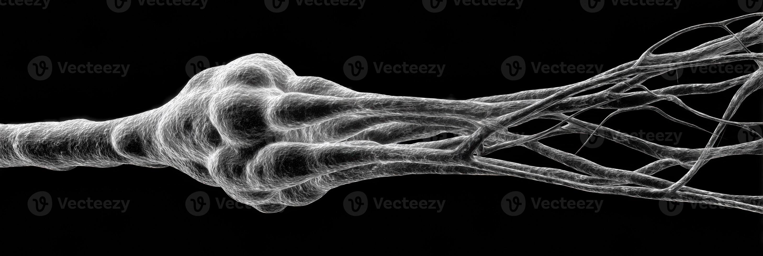 Nerves Under Pressure Depicted in Striking Black and White Contrast Highlighting Tension and Resilience in the Nervous System photo