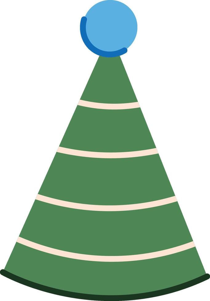 Party Hat with Pom Pom vector