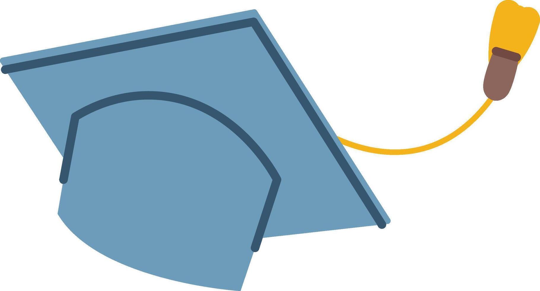 Graduation Cap with Tassel vector