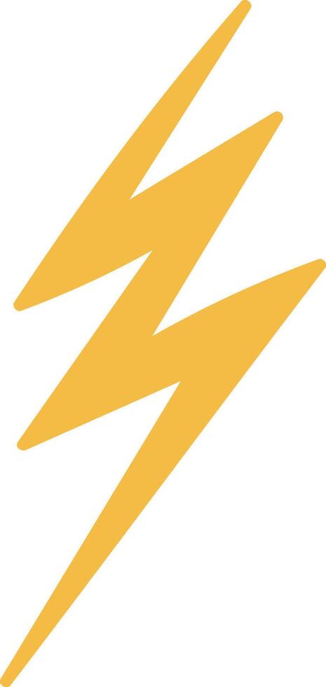Lightning Bolt Symbol Abstract Handdrawn vector