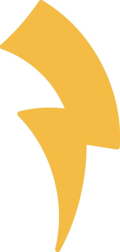 Abstract Lightning Bolt vector