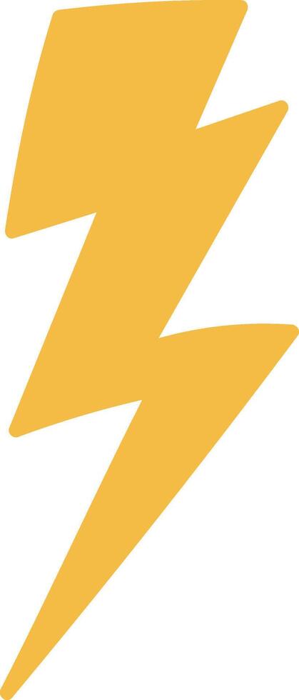 Lightning Bolt Shape Sign vector