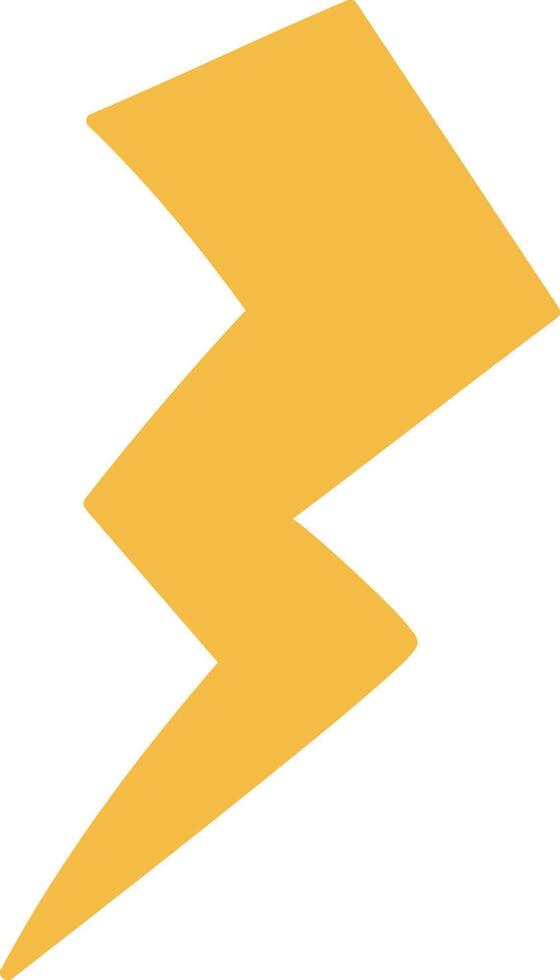Lightning Bolt Shape Design Abstract Sign vector