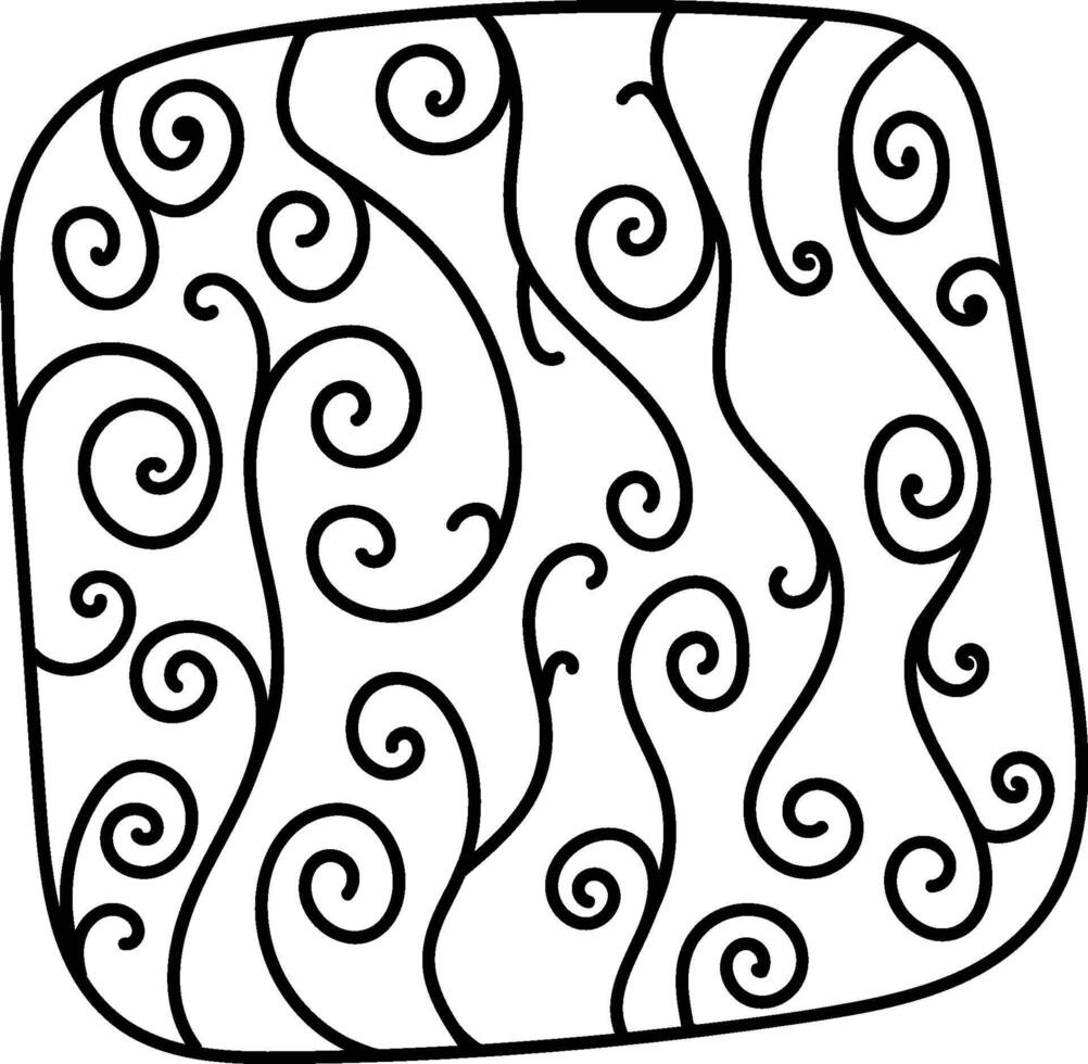 Abstract Swirling Square Pattern vector