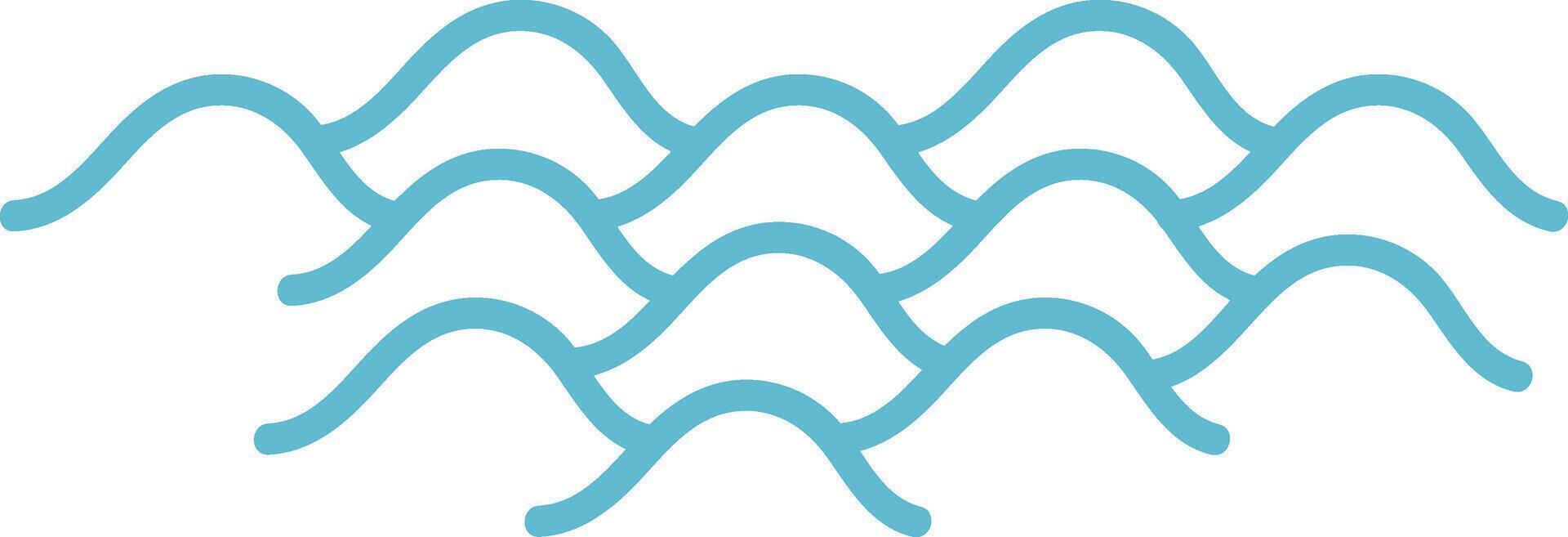 Abstract Ocean Wave Pattern vector