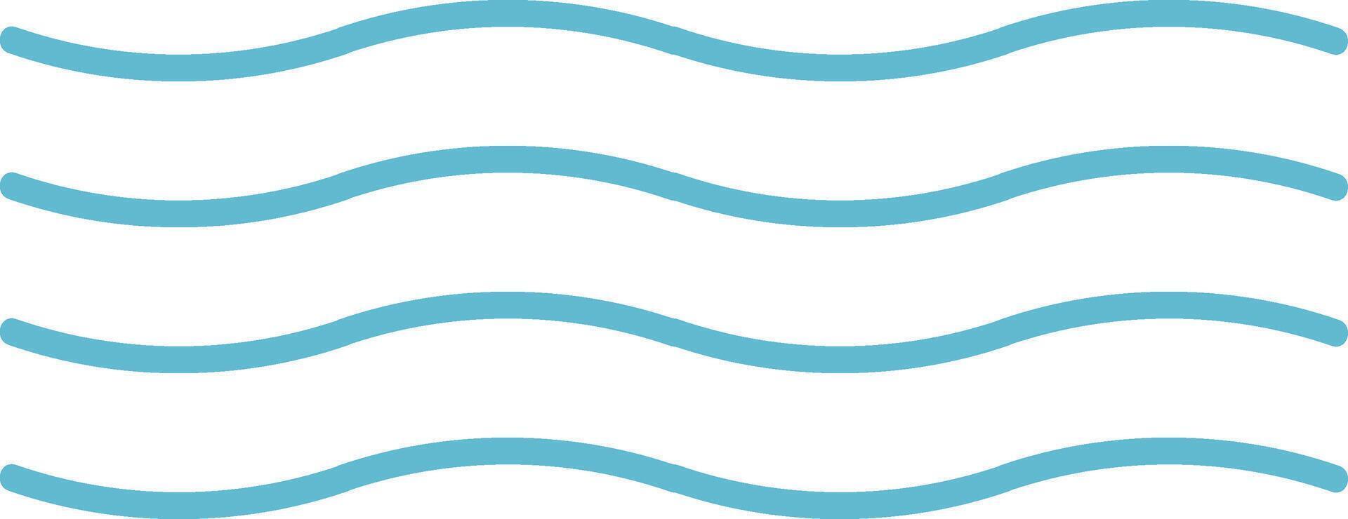 Wavy Line Pattern Decor vector