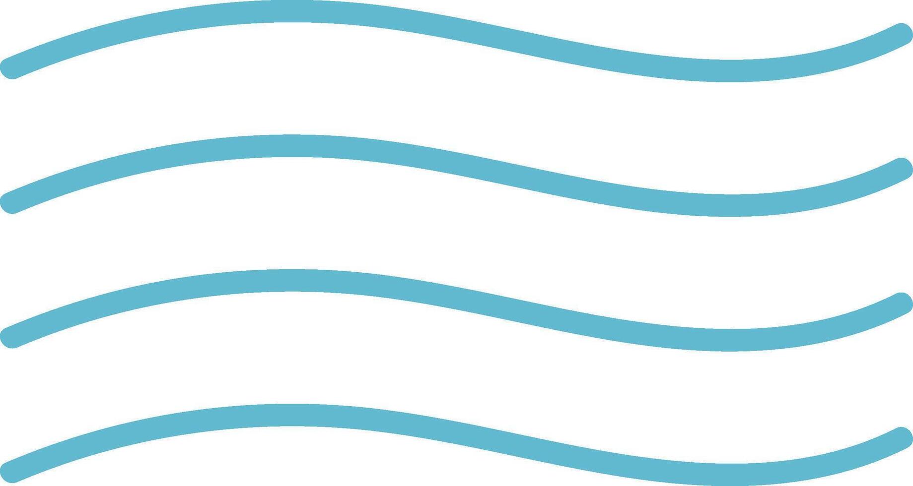 Wavy Line Pattern Element vector