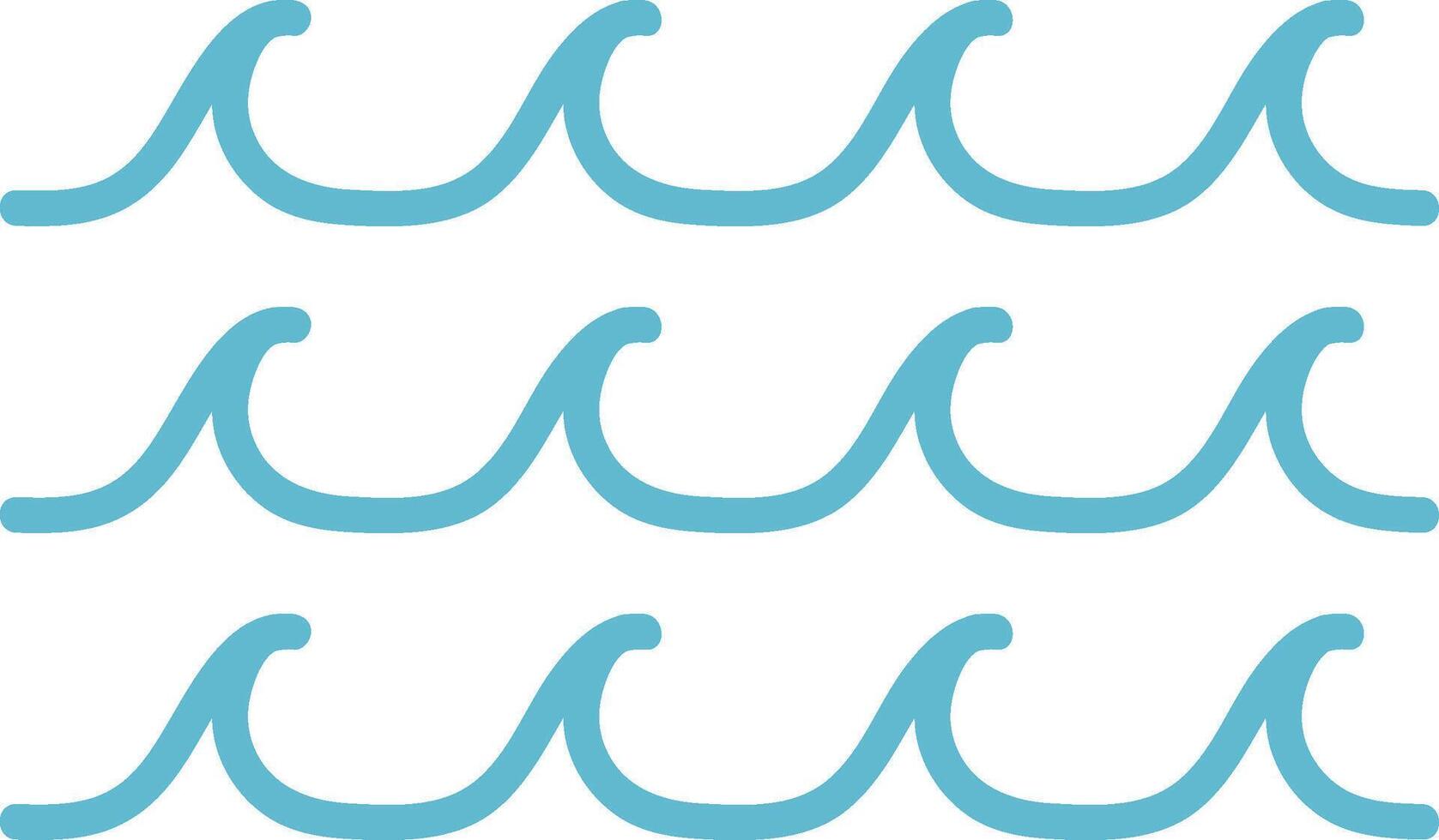 Sea Waves Pattern vector