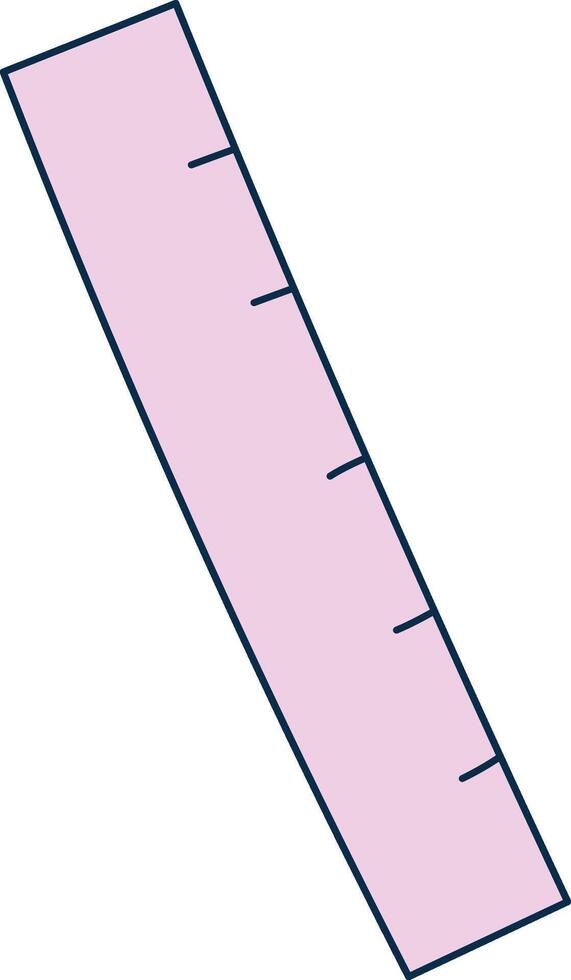 Cartoon Ruler with Measurement Marks vector