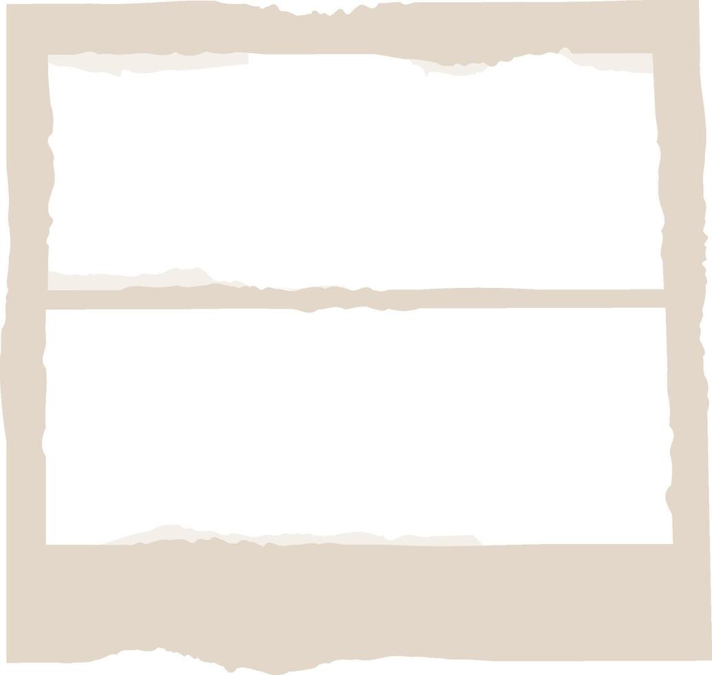 Torn Paper Double Vintage Frame vector