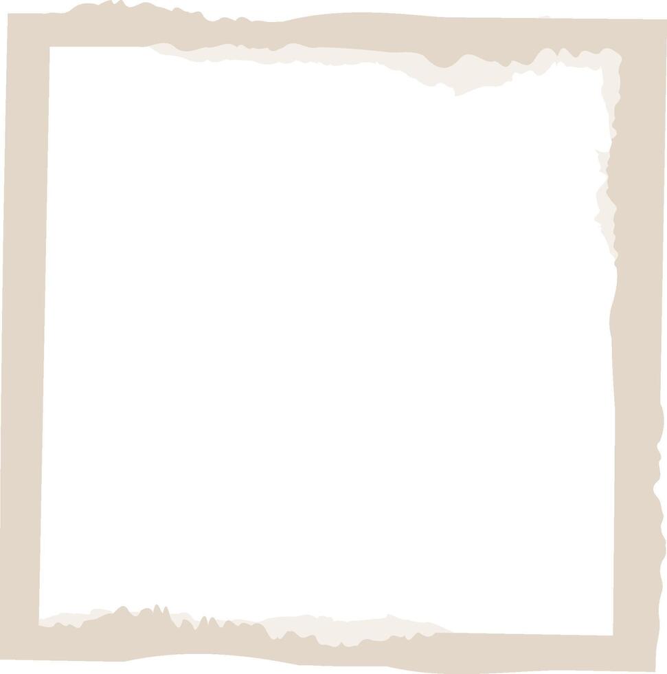 Torn Paper Square Frame vector