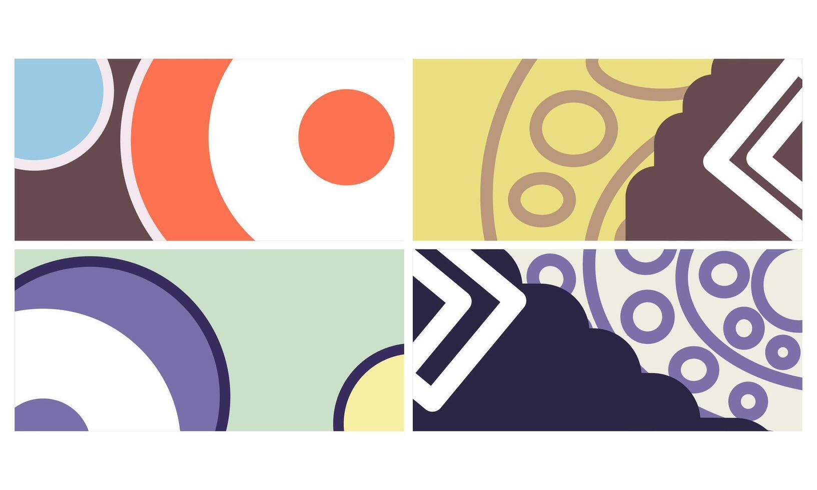 Abstract background with circles and dots illustration vector