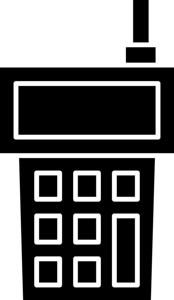 Walkie Talkie Glyph Icon vector