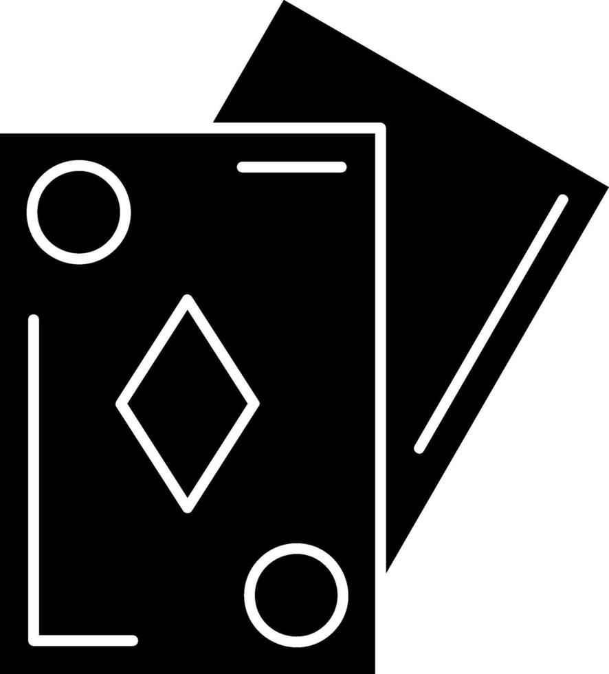 Cards Glyph Icon vector
