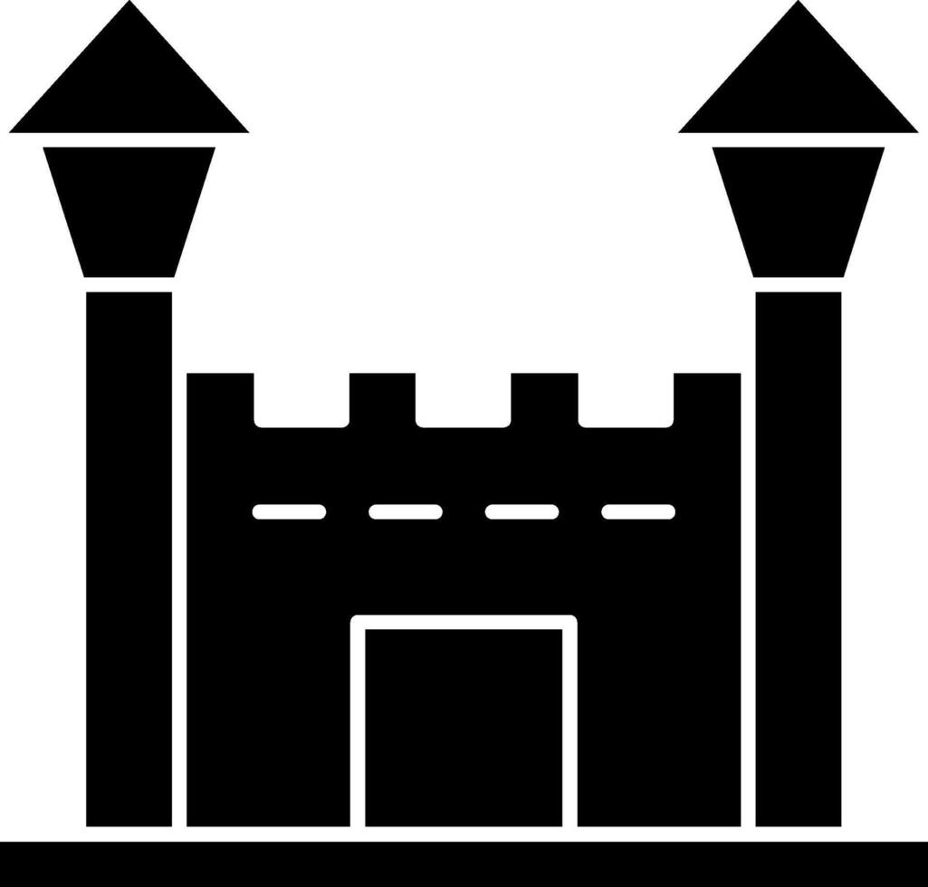 Bouncy Castle Glyph Icon vector
