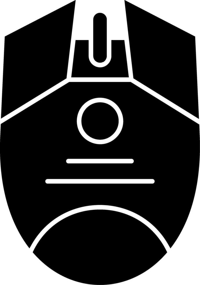 Gaming Mouse Glyph Icon vector