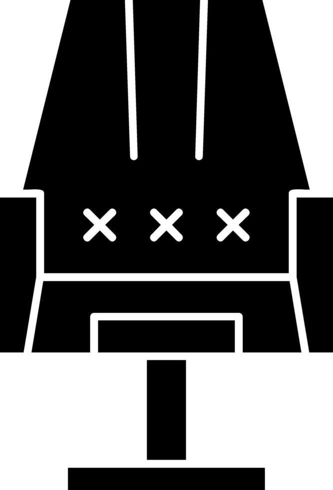 Gaming Chair Glyph Icon vector