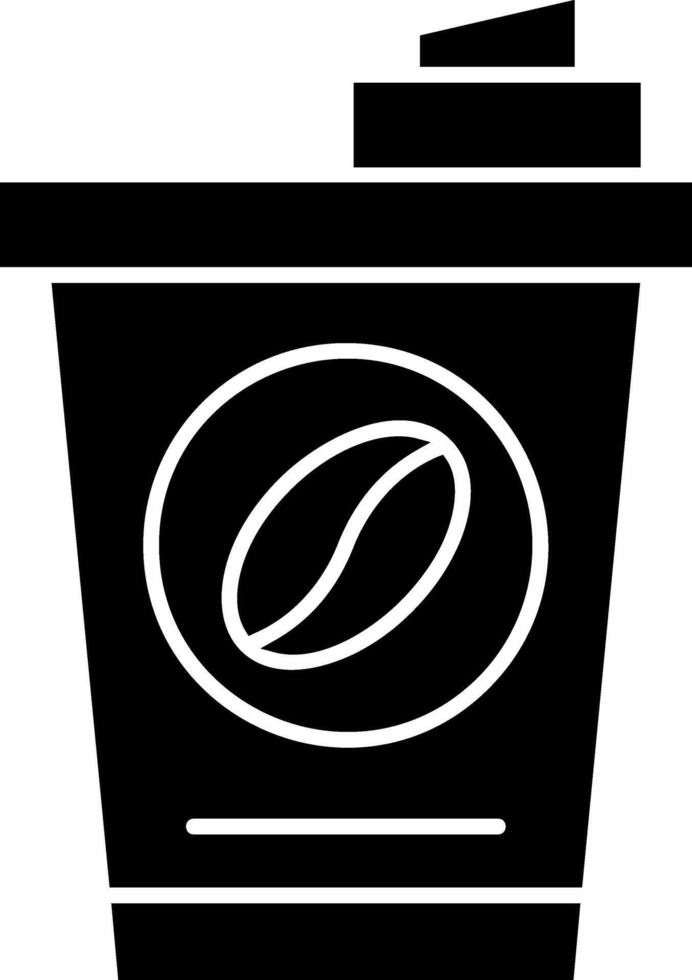 Coffee Takeaway Glyph Icon vector