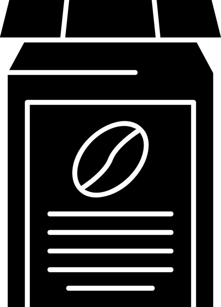 Coffee Jar Glyph Icon vector
