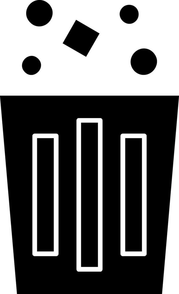 Trash Glyph Icon vector