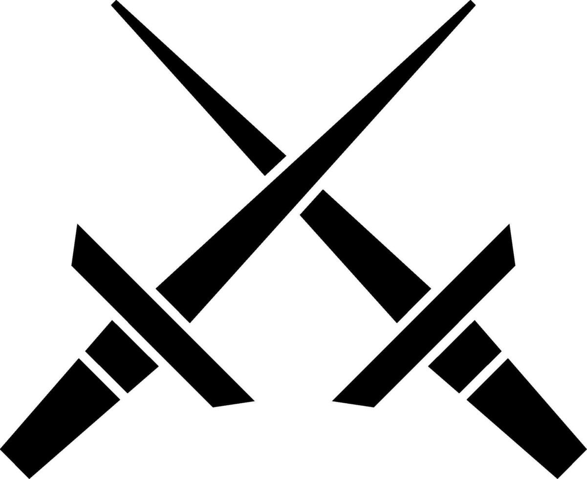 Rapier Glyph Icon vector