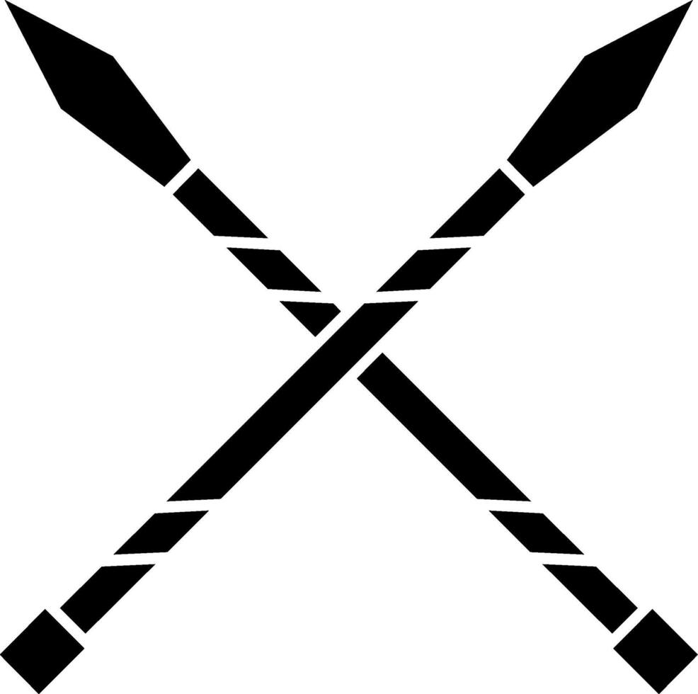 Lance Glyph Icon vector