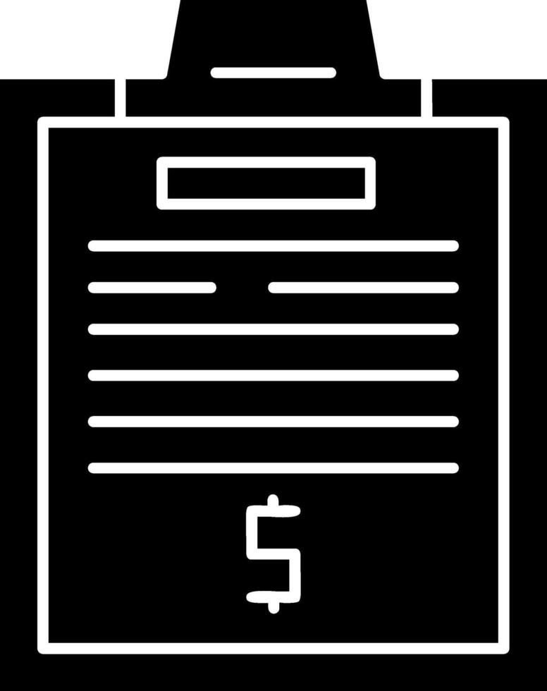 Clipboard Glyph Icons vector