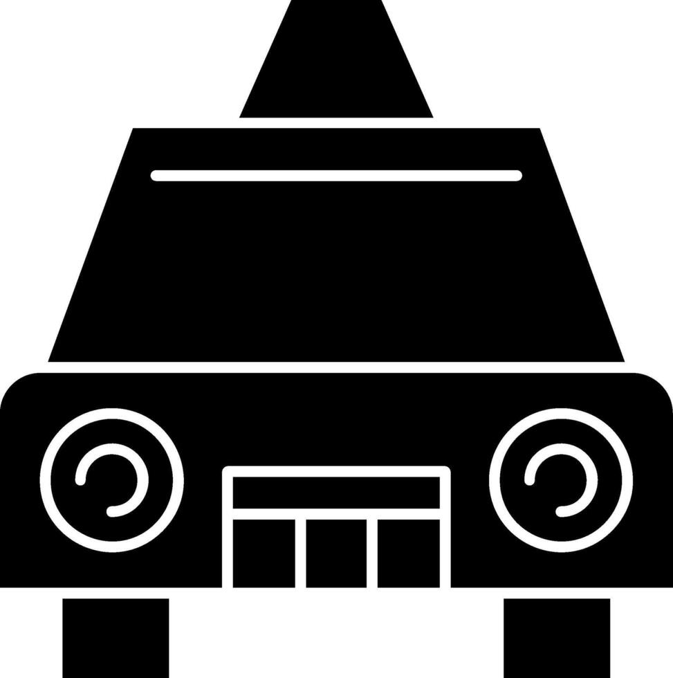 Taxi Glyph Icon vector