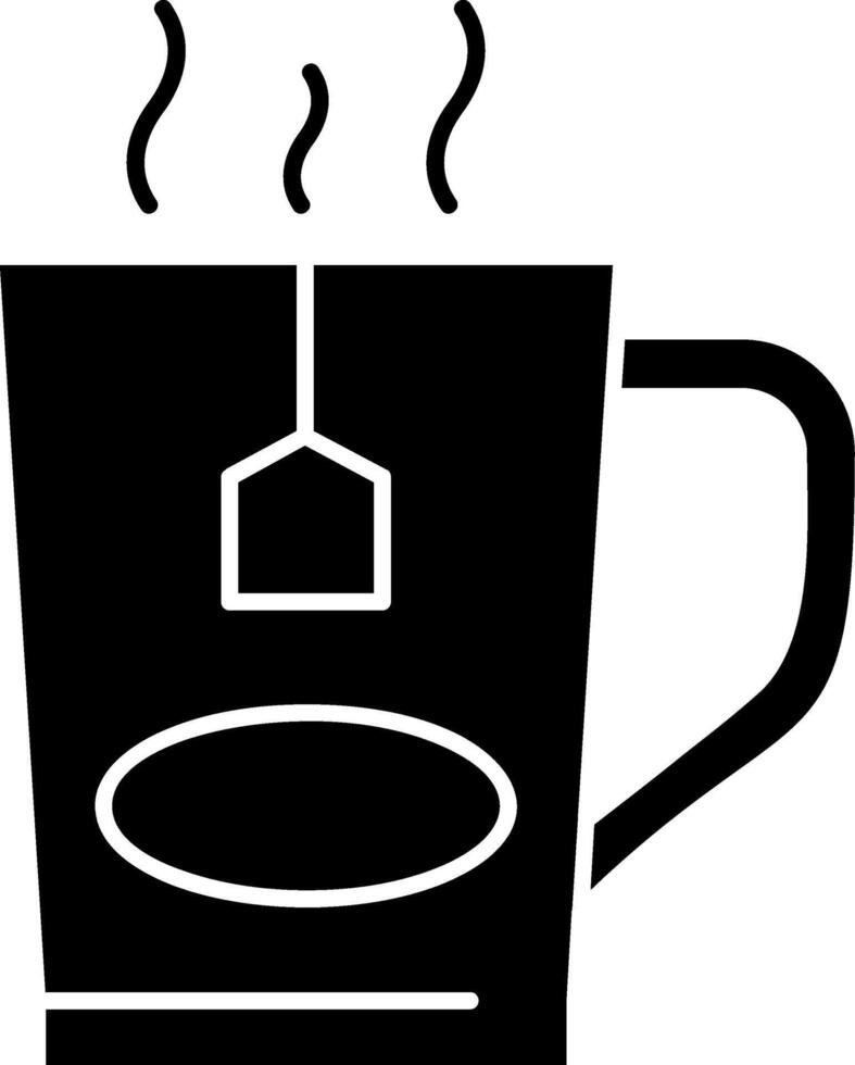 Tea Mug Glyph Icon vector