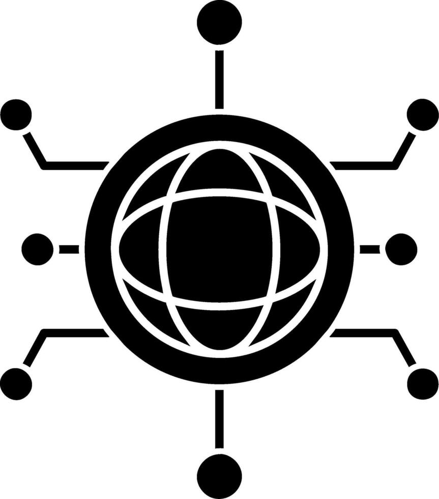 Digitalisation Glyph Icon vector
