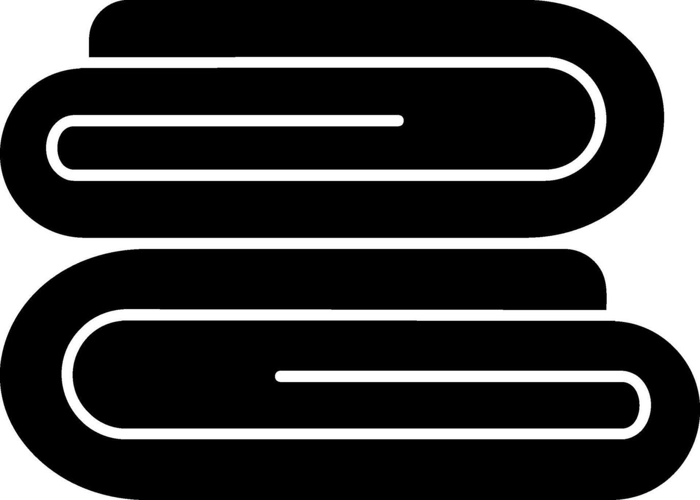 Towel Glyph Icon vector