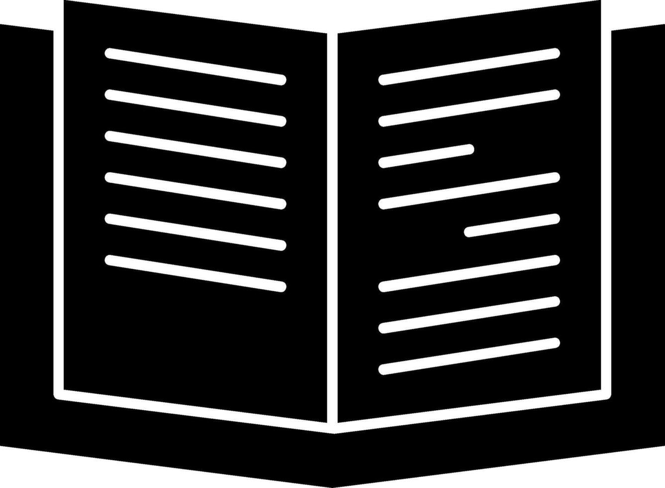 Book Glyph Icon vector