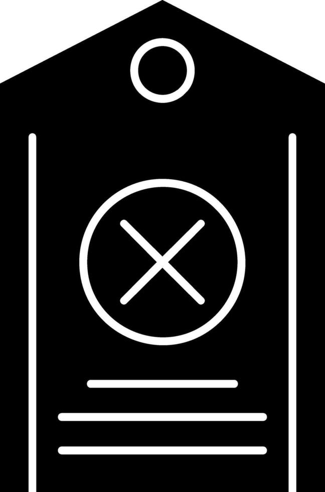 Do Not Disturb Glyph Icon vector
