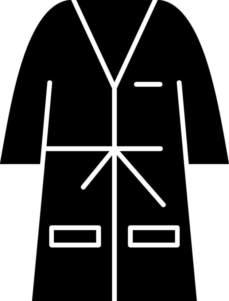 Bathrobe Glyph Icon vector