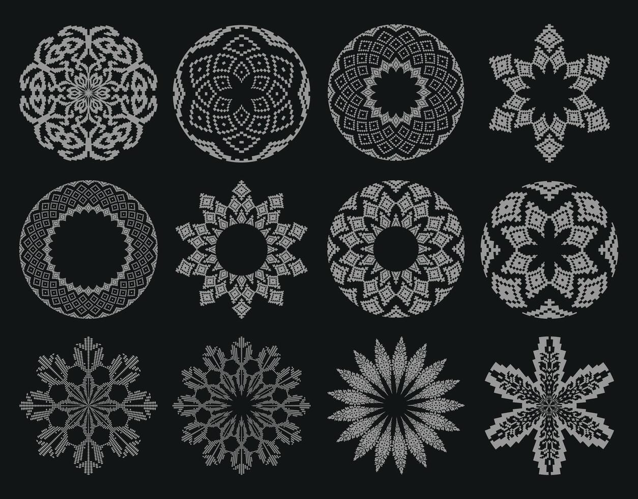 Authentic Indonesian Riau Malay Element Graphics vector