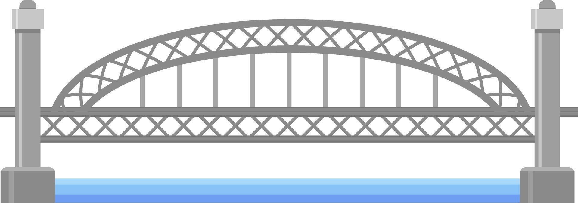 Tyne bridge crossing river tyne with its impressive arch and steel structure, an iconic landmark in newcastle upon tyne, england, representing engineering and transportation vector