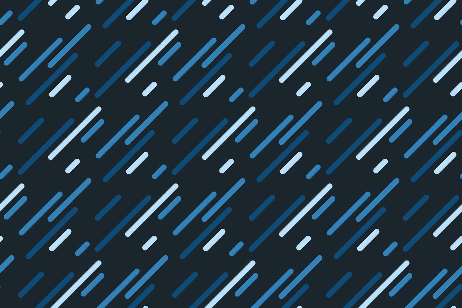 Abstract seamless pattern with diagonal lines in shades of blue on a dark background. Perfect for website backgrounds, presentations, or textile design. Evokes speed, technology, and movement. vector