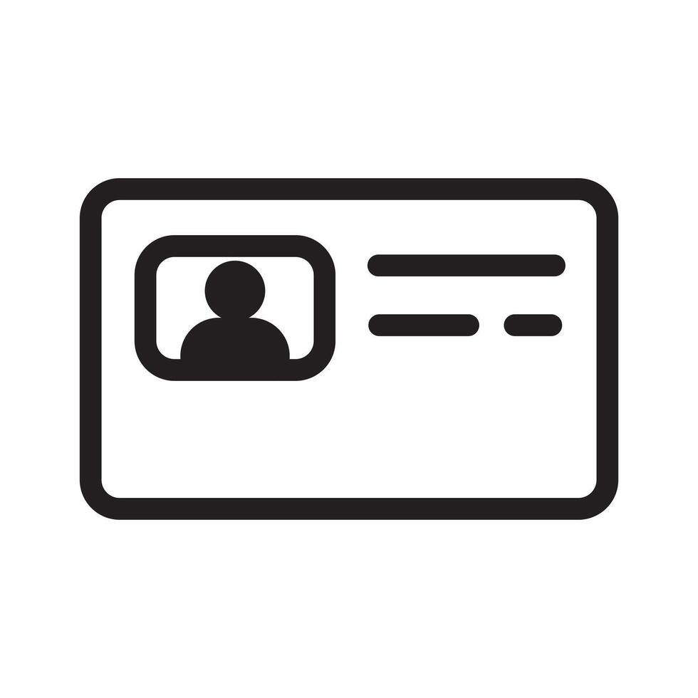 ID Card Icon for business vector