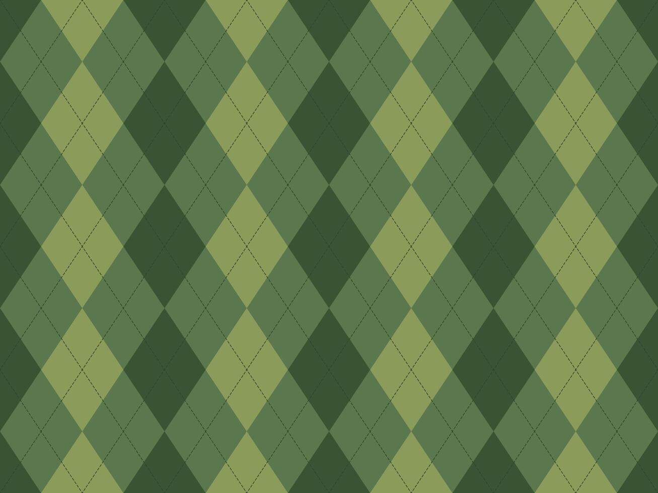 Elegant argyle pattern in muted greens. Perfect for backgrounds, textiles, or website designs. Sophisticated and versatile, this classic diamond motif offers a touch of understated luxury. vector
