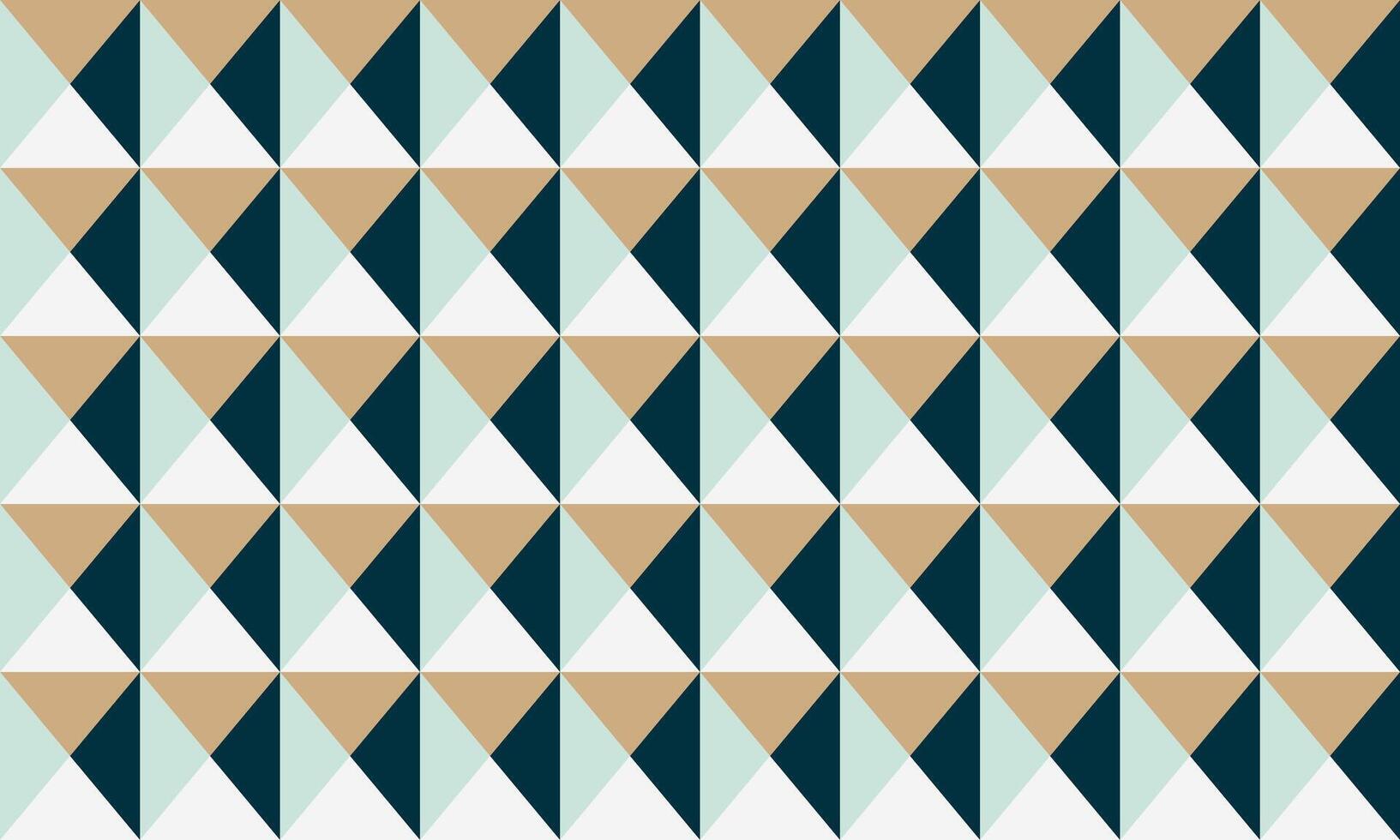 Abstract geometric pattern featuring a seamless tessellation of triangles in calming neutral and teal tones. Ideal for website backgrounds, textile design, or modern minimalist branding. vector