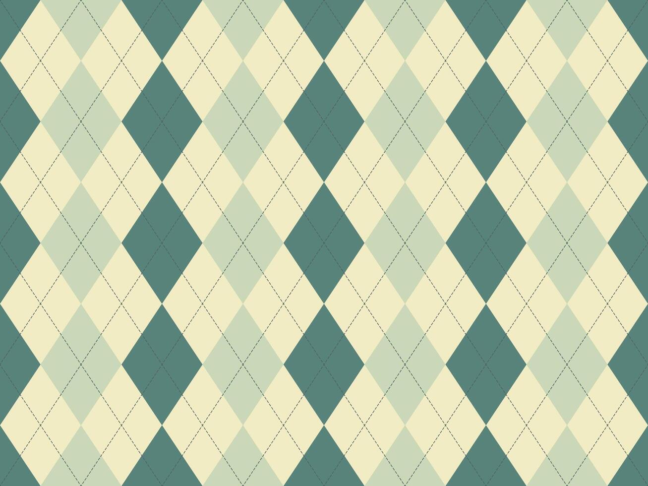 Elegant argyle pattern in muted greens and beige. Perfect for backgrounds, textiles, or adding a touch of classic style to your designs. vector