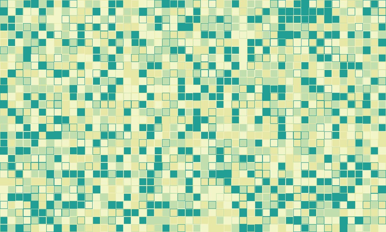 Abstract mosaic background. Pastel teal and beige squares create a textured, pixelated effect. Ideal for website banners, presentations, or modern design projects. vector