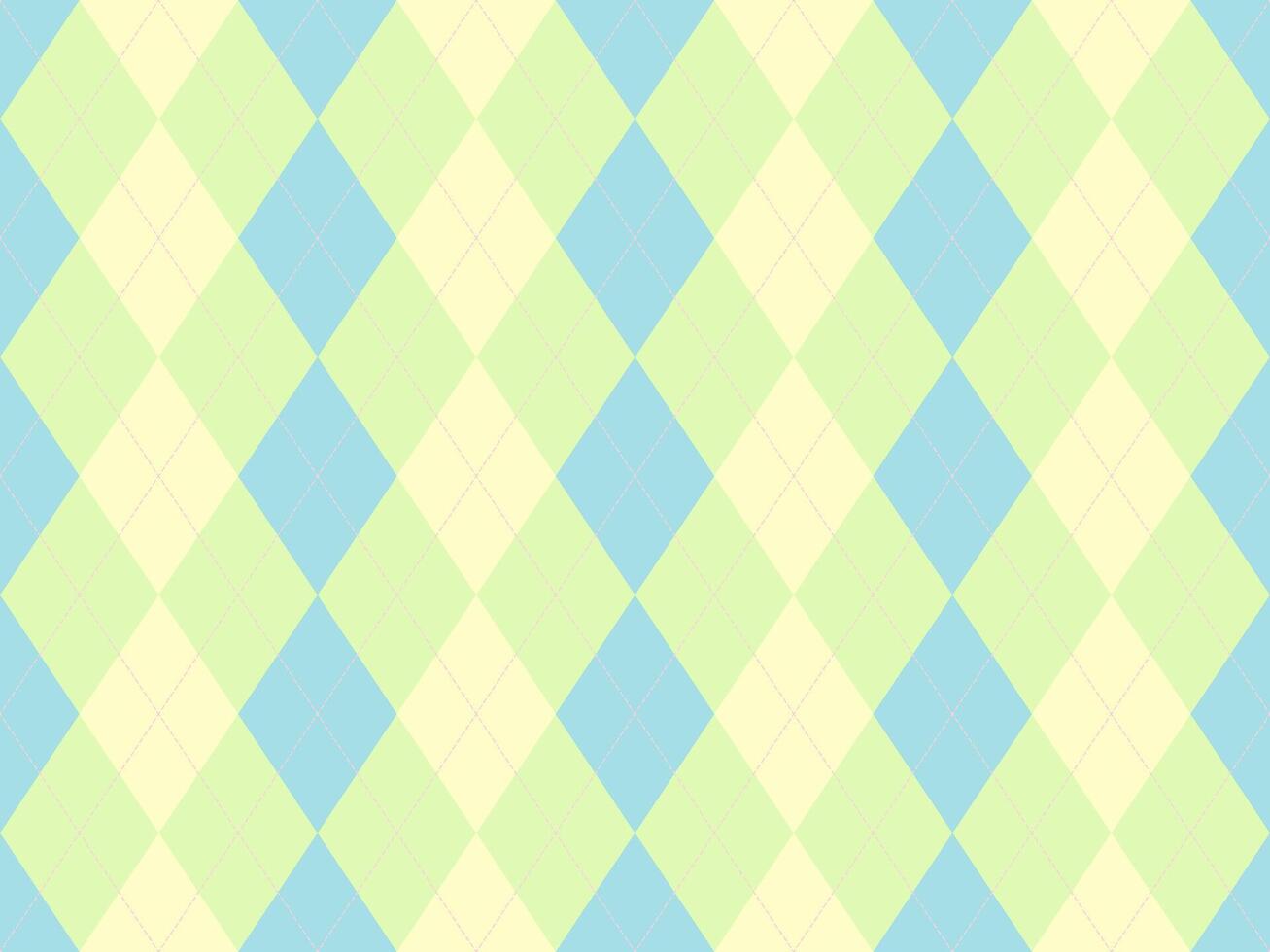 Delightful pastel argyle pattern. Soft blues, yellows, and pinks create a cheerful, versatile design perfect for backgrounds, textiles, or branding. vector